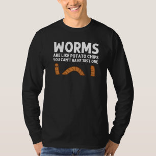 Wurmdesigns für Männer Frauen Regenwurm Grunzen Fa T-Shirt