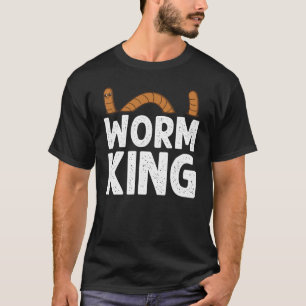 Wurmdesigns für Männer Vater-Wurmwurm-Bauer T-Shirt