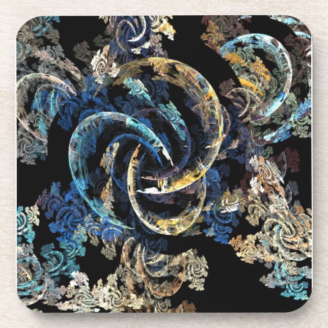 Wurmloch im Weltraum Untersetzer (Vorderseite)