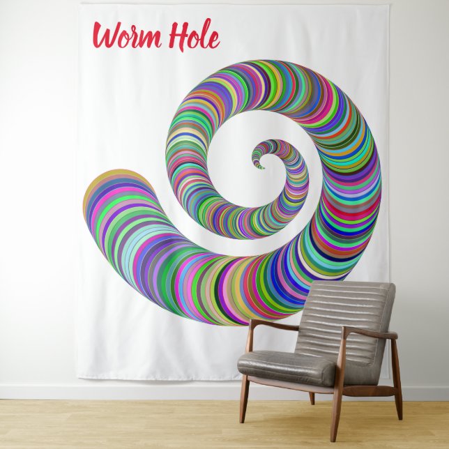 Wurmloch Tapestry Wandteppich (Beispiel)