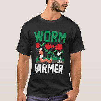 Wurmzüchter Wurmzucht Vermicomposting Vermikultur T-Shirt