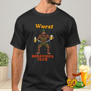 Wurst Behavior Club für Oktoberfest und Bigfoot T-Shirt