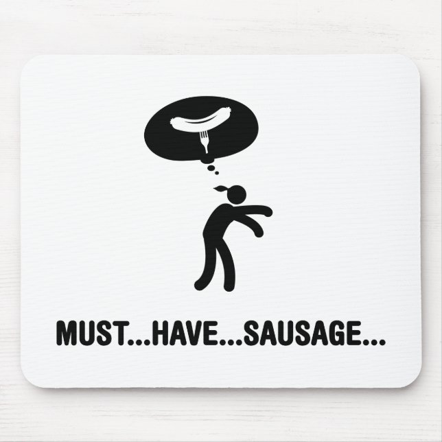 Wurst-Liebhaber Mousepad (Vorne)