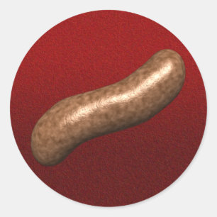 Wurst-Party-Aufkleber Runder Aufkleber