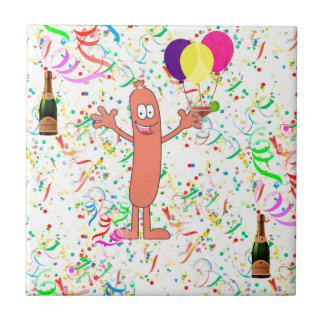 Wurst-Party Fliese