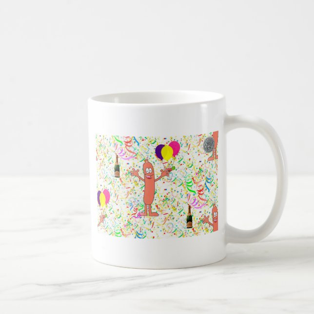Wurst-Party Kaffeetasse (Rechts)