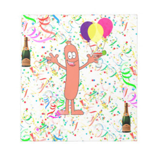 Wurst-Party Notizblock