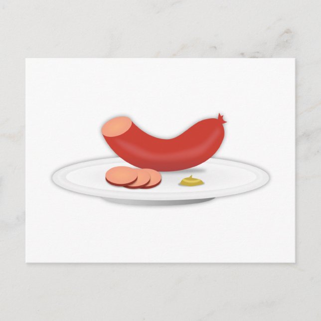 Wurst Postkarte (Vorderseite)
