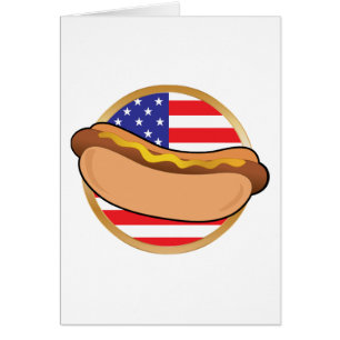 Würstchen-amerikanische Flagge