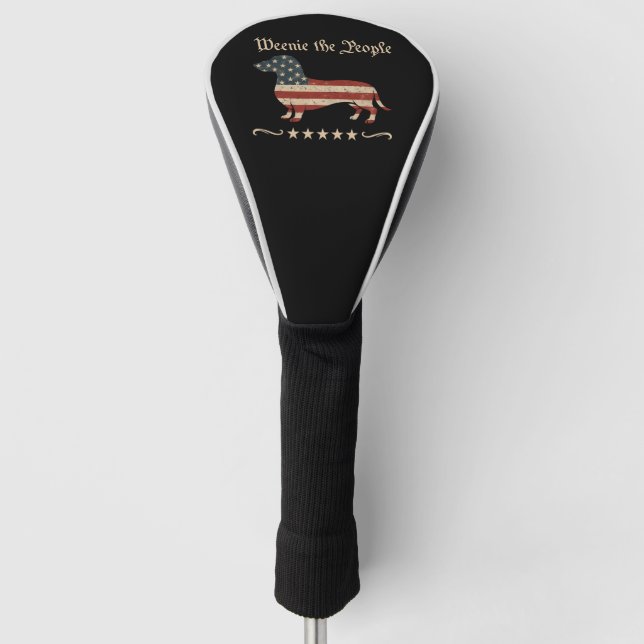 Würstchen Die Menschen Dackel 4. Juli Golf Headcover (Vorderseite)