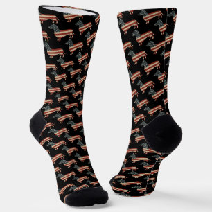 Würstchen Die Menschen Dackel 4. Juli Socken