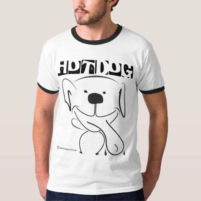 Würstchen - Dünn-Hund-c T-Shirt (Vorderseite)