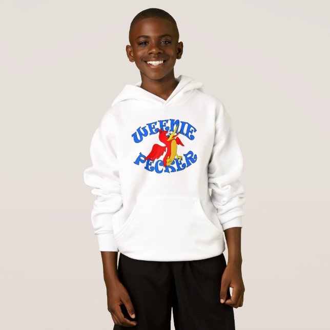 Würstchen-Fleckchen Rumpf für Kinder Hoodie (Vorne ganz)