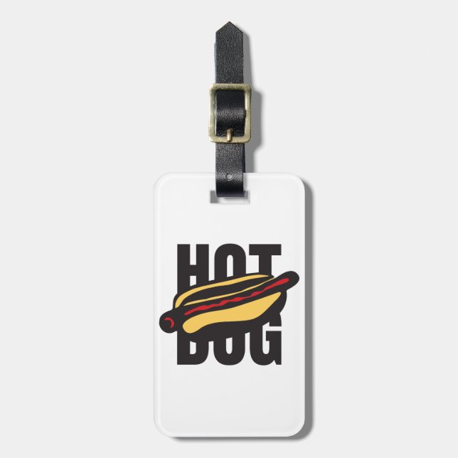 Würstchen 🌭 gepäckanhänger (Vorderseite vertikal)