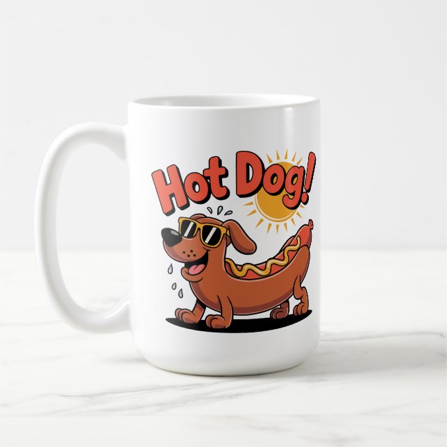 Würstchen Hot-Dog Vibes Kaffeetasse (Links)