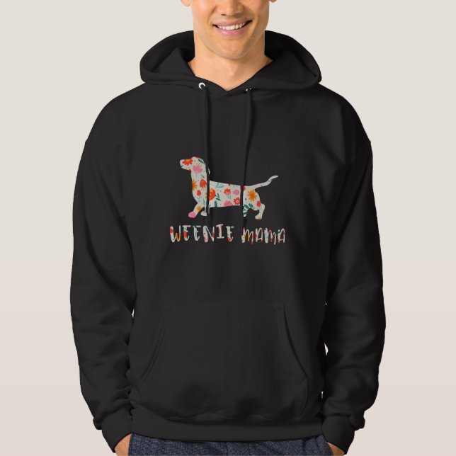 Würstchen Mama Dackel Hoodie (Vorderseite)