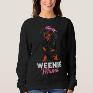 Würstchen Mama Niedlich Dackel Lover Weiner Dog Sweatshirt