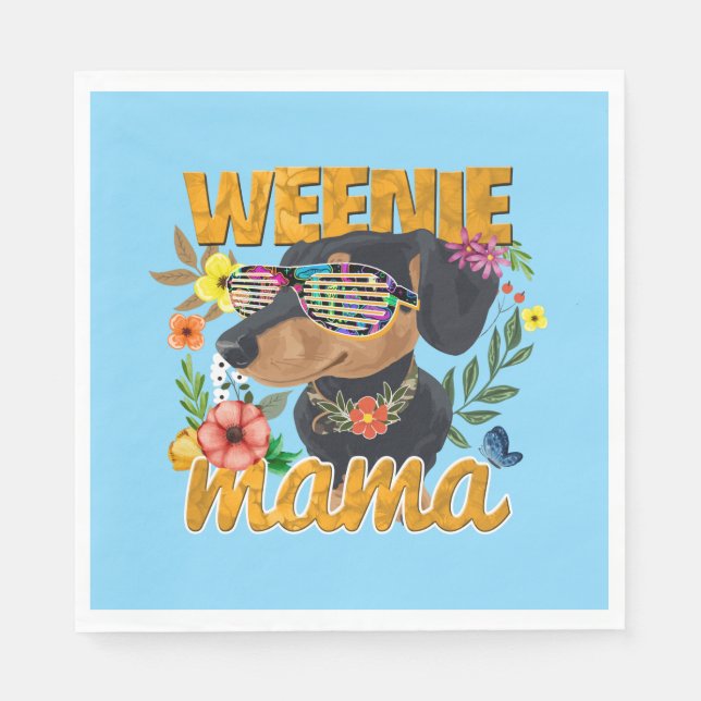 WÜRSTCHEN MAMA PAPER NAPKINS SERVIETTE (Vorderseite)