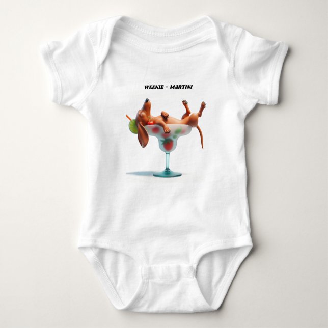 WÜRSTCHEN MARTINI DACKEL T-Shirt (Vorderseite)