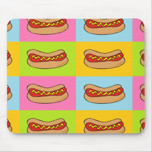 Würstchen mit Ziegeln gedeckter Entwurf Mousepad