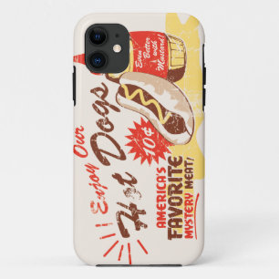 Würstchen Retro iPhone Fall 11 Hülle