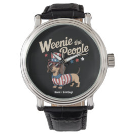 Würstchen The People Funny Dackel Lover 4. Juli Armbanduhr