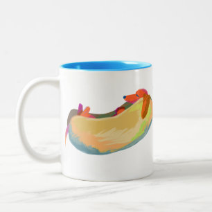 Würstchen-Träume Zweifarbige Tasse