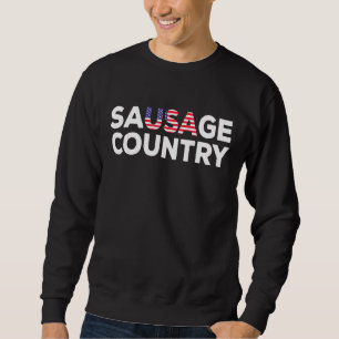 Wurstland - Usa Flaggenwurst Sweatshirt