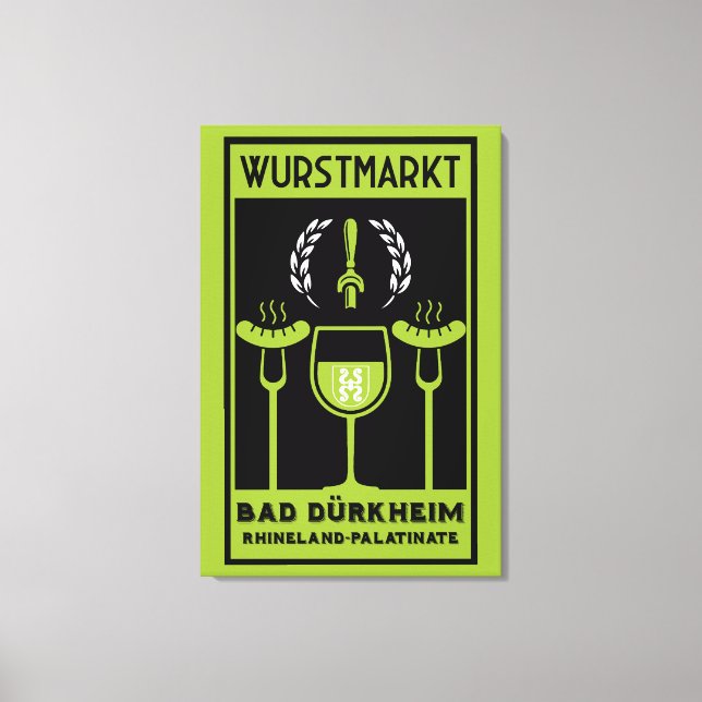 Wurstmarkt Bad Dürkheim Leinwanddruck (Vorderseite)