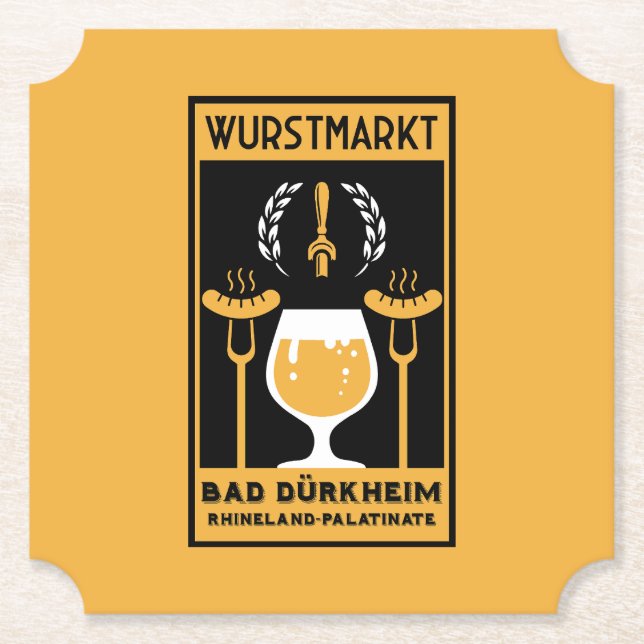 Wurstmarkt Bad Dürkheim Untersetzer (Vorderseite)