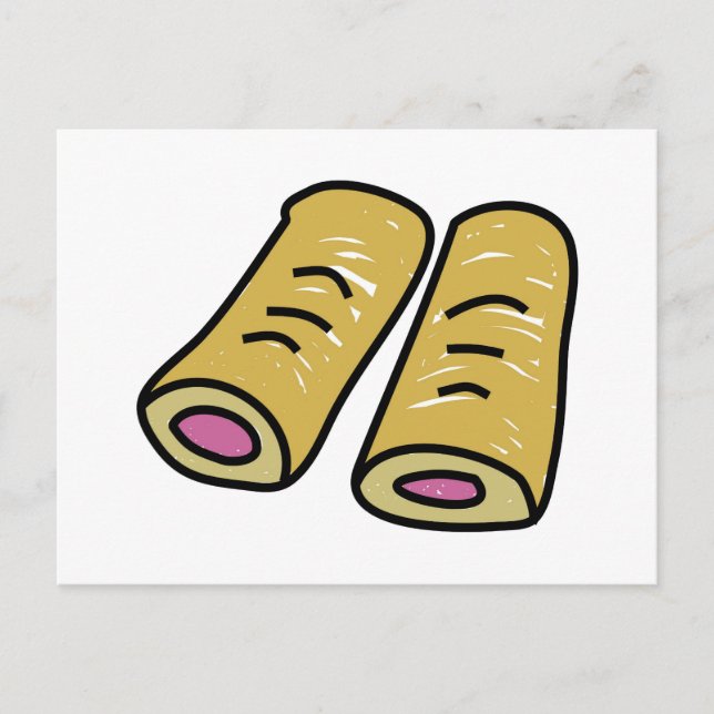 Wurstrollen Postkarte (Vorderseite)