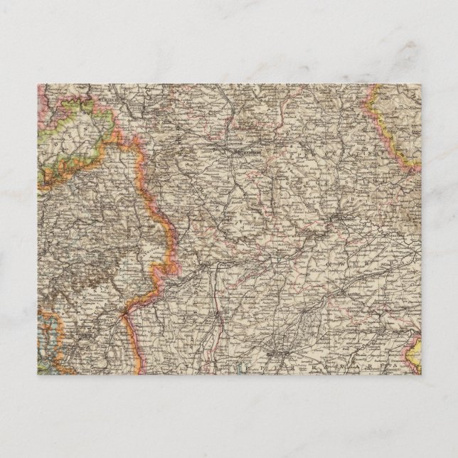 Wurtemberg, Bayern Postkarte (Vorderseite)