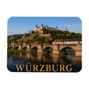 Würzburg Deutschland Romantisches Reiseziel Magnet