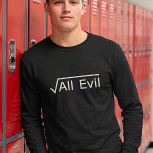 Wurzel alles Übels - lustiger Mathe-Ausdruck T-Shirt
