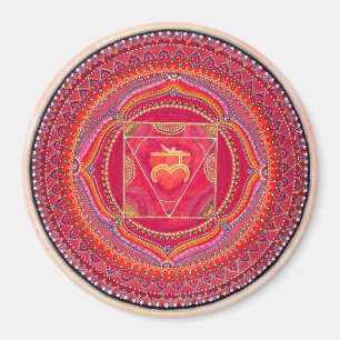 Wurzel Chakra Mandala-Magnet Magnet