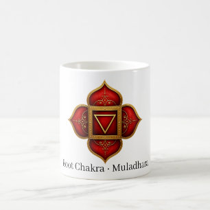 Wurzel-Chakra Muladhara Heiliges Symbol Kaffeetasse