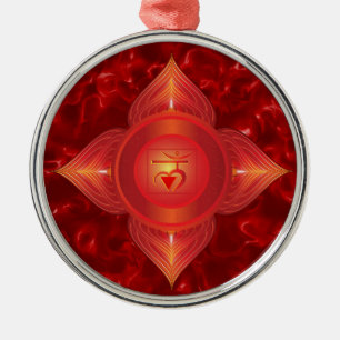 Wurzel Chakra Verzierungen Ornament Aus Metall