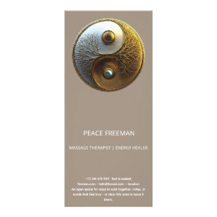 Wurzel der Harmonie Yin Yang Design Werbekarte