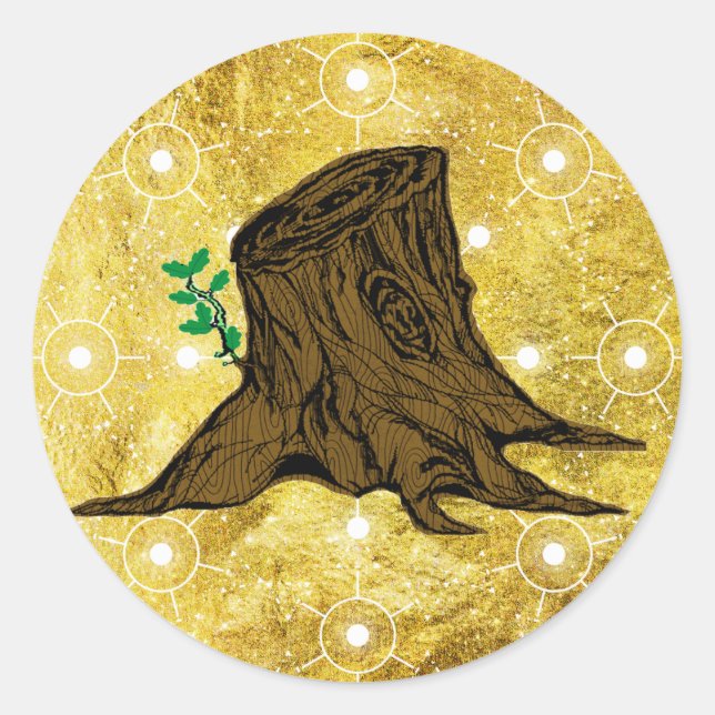Wurzel des Jesse Tree Sticker (Vorderseite)