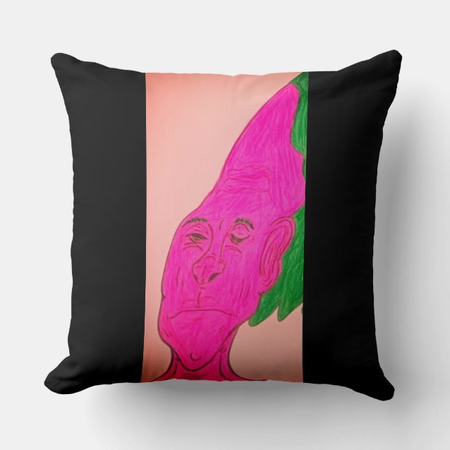 Wurzelgemüse Charakter Kunst Kissen (Vorderseite)