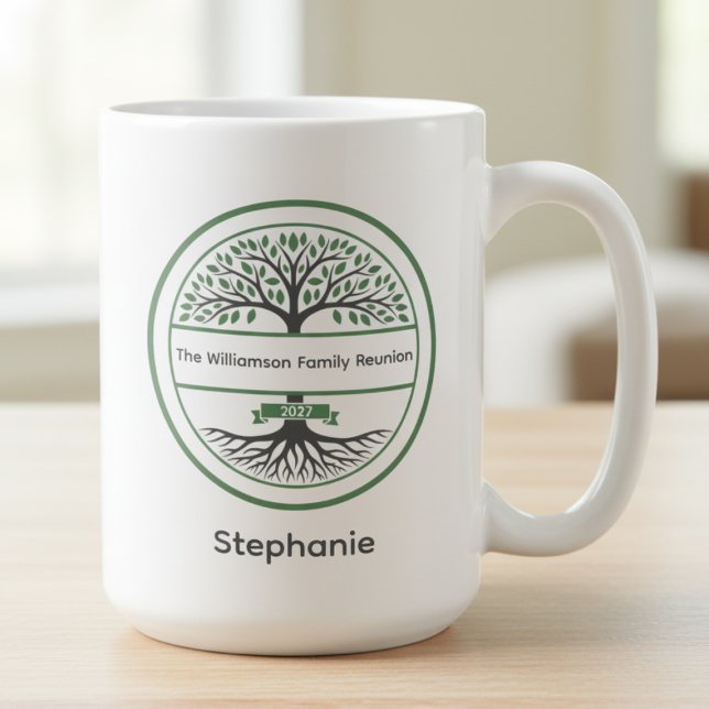Wurzeln der Wiedersehen-Tasse der Liebe Kaffeetasse (Personalized family reunion coffee mug)