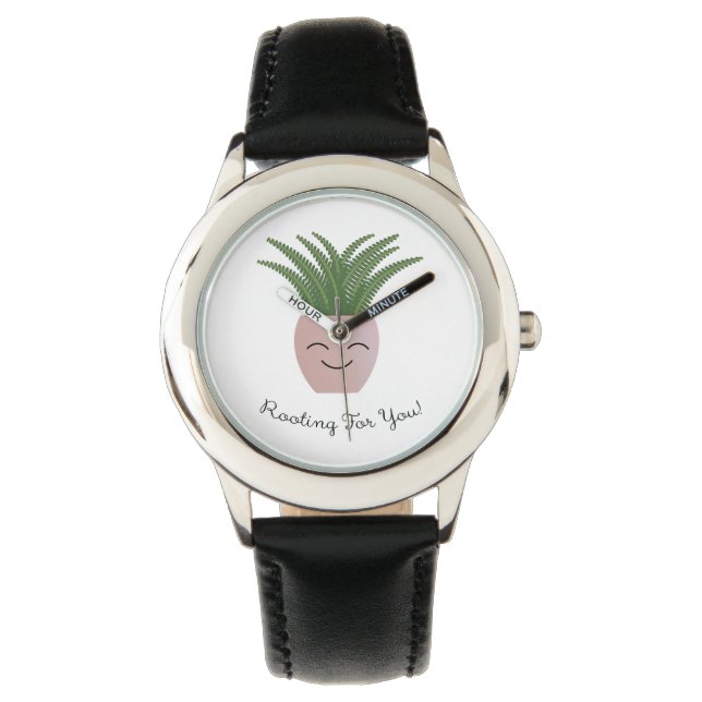Wurzeln für dich Fern Armbanduhr (Vorderseite)