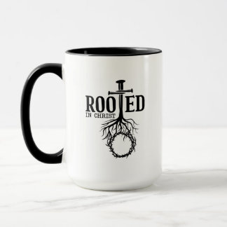 Wurzeln in der Christlichen Schrift Kreuz Christli Tasse
