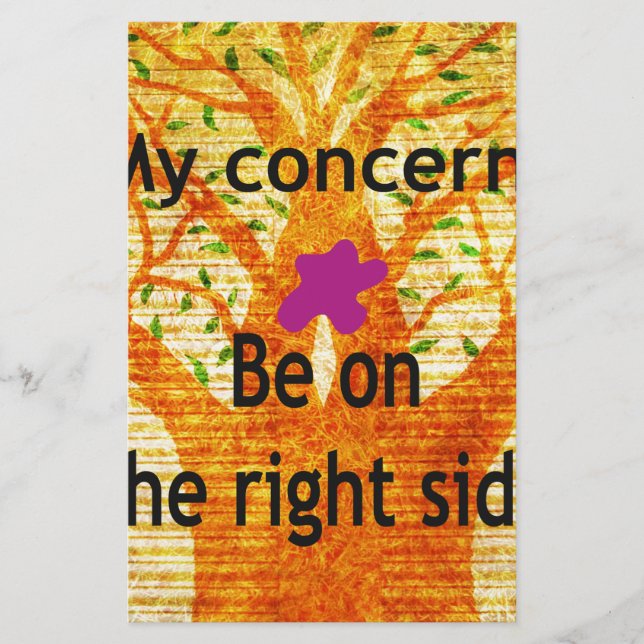 Wurzeln in der Rechtschaffenheit Baobab Vintage Pe Briefpapier (Vorderseite)