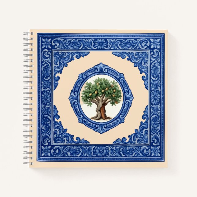 Wurzeln Portugals: Korkbaum-Design Notizbuch (Vorderseite)