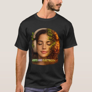 Wurzeln und Elektrizität — Organische Häuser Sym T-Shirt