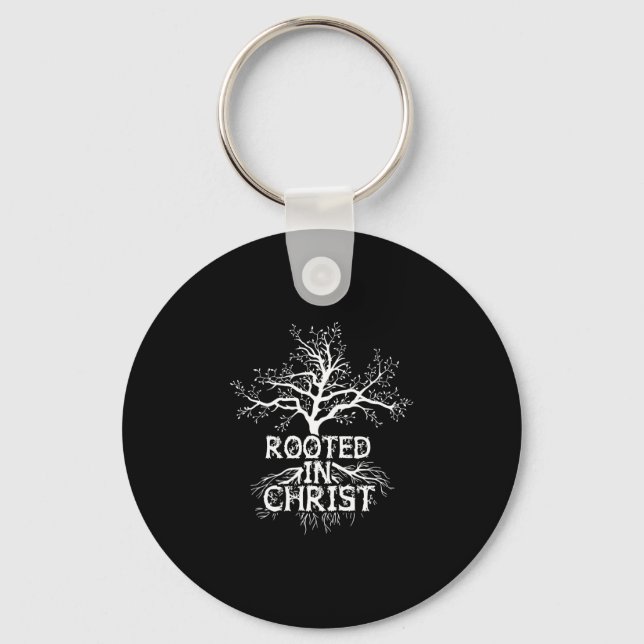 Wurzelt in Christus Christlicher Glaube und Liebe  Schlüsselanhänger (Vorderseite)