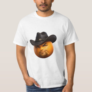 Würzige Gesetzlose, mürrische Cowboy Orange Grafik T-Shirt