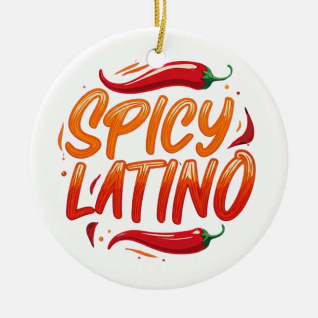 würzige Latino-Weltordnung Keramik Ornament (Vorne)