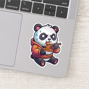 Würzige Nudel-Panda Aufkleber